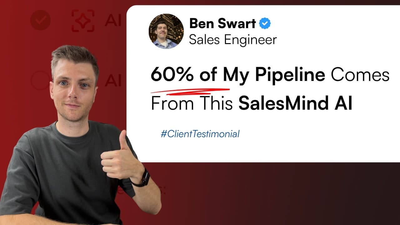 Video: How Ben made 60% of his conversations comes from SalesMind AI