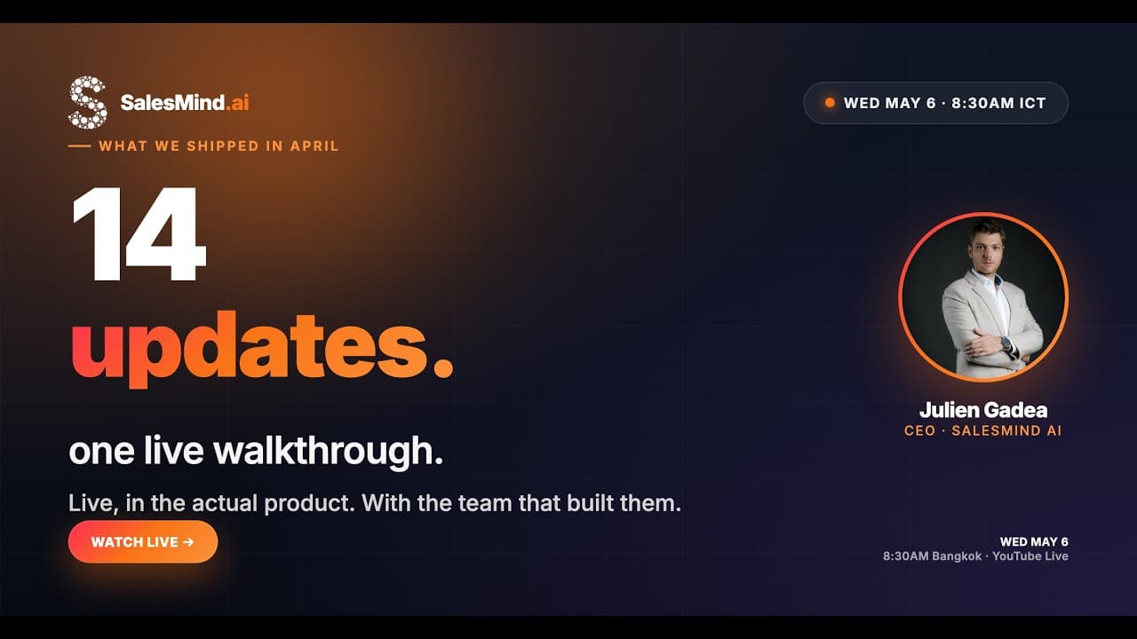 Video: SalesMind AI April 2026 Release: 14 Updates Built To Book More Meetings