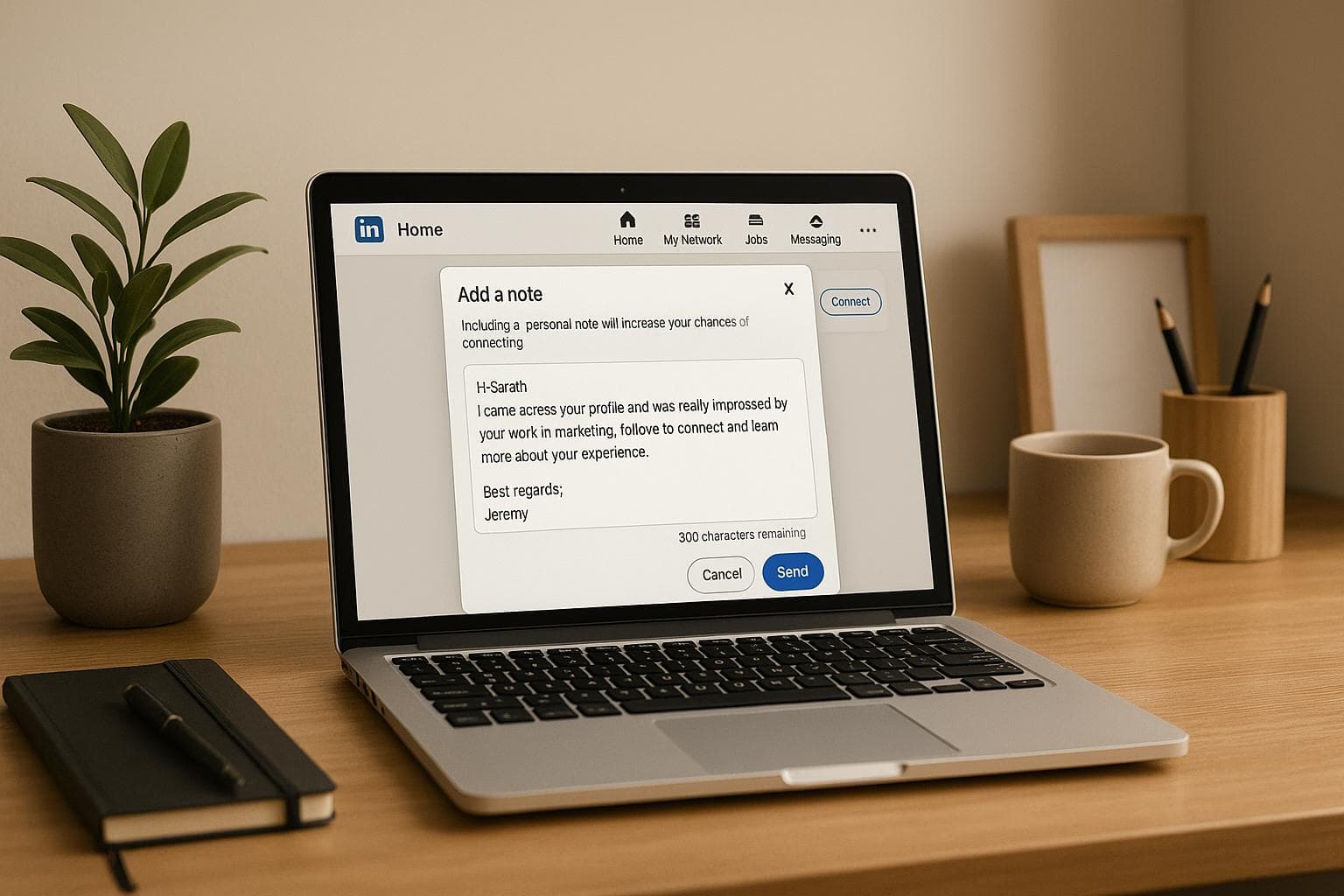 LinkedIn Generador de solicitudes de conexión