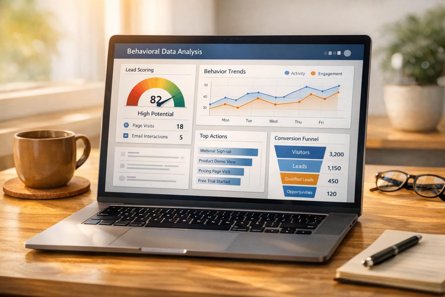 Cómo AI analiza los datos de comportamiento para la calificación de clientes potenciales