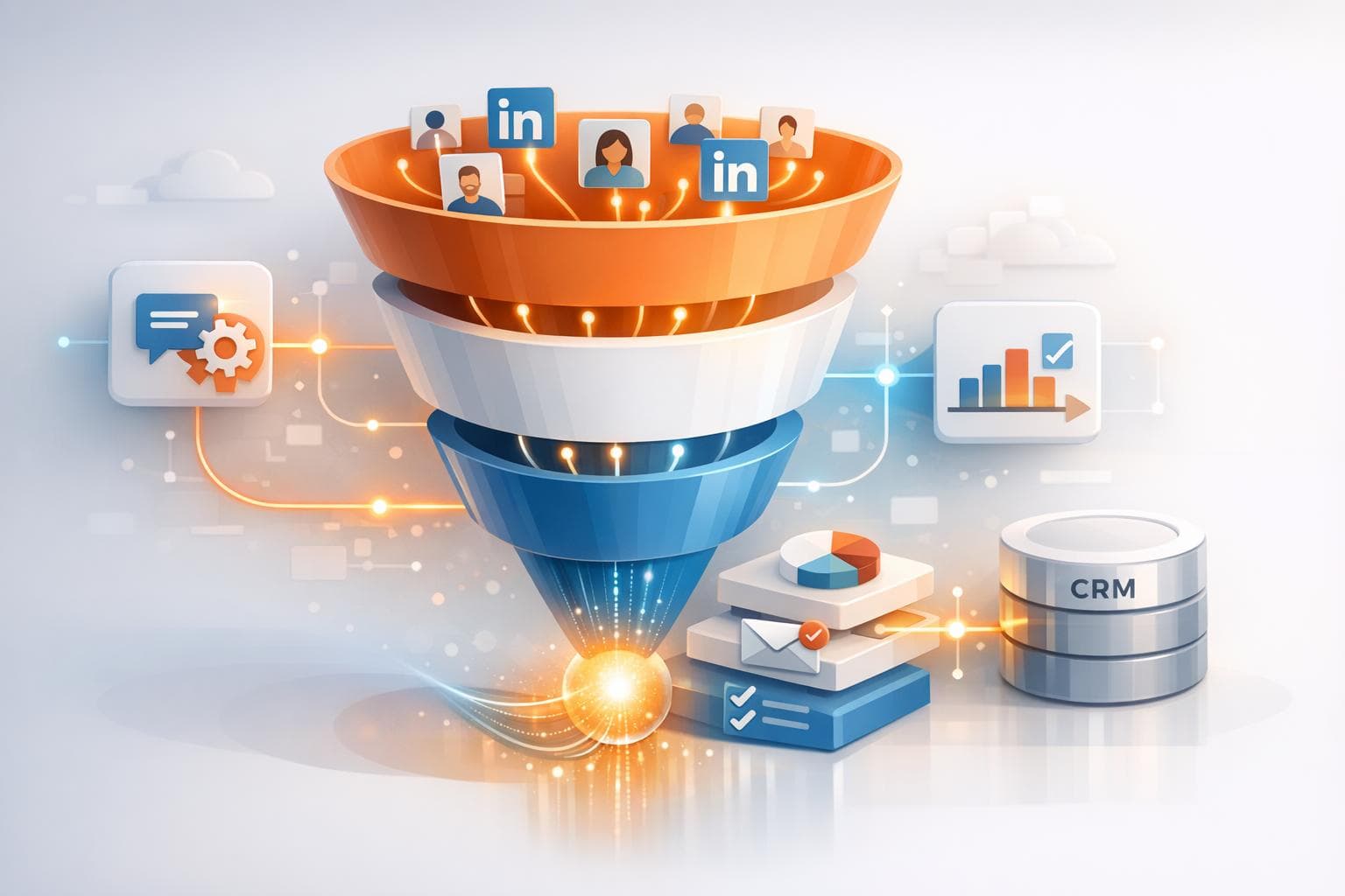 LinkedIn Herramientas de automatización para B2B embudos de ventas