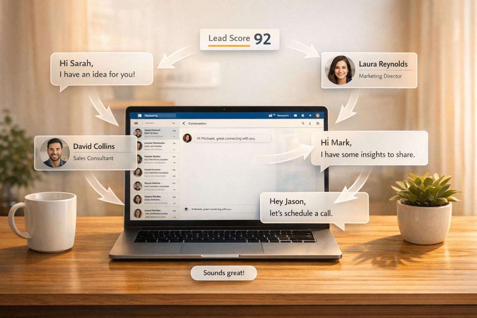 AI en LinkedIn Integración de mensajería