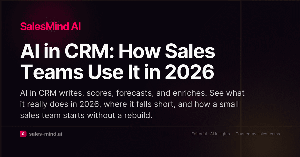 AI in CRM: How Sales Teams Use It in 2026